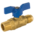 101-702 (Jomar Valve) Valve-Ball 1/2 Mip X 3/8 Fl 2 Pc 600 Wog