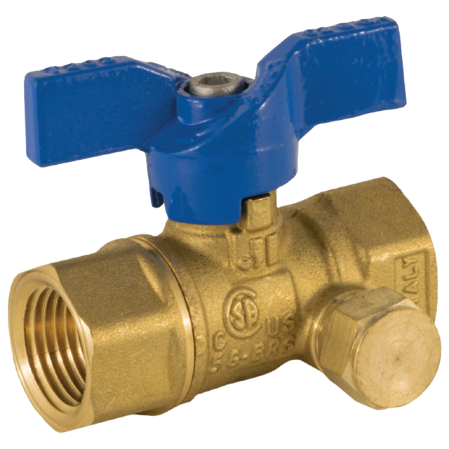 102-301 (Jomar Valve) Valve-Ball 1/4 Fip 2 Pc 600 Wog Side Tap