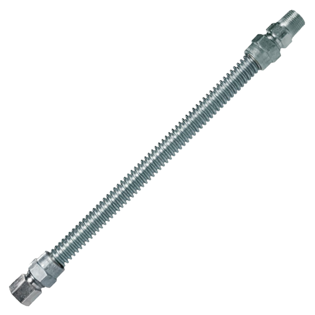 10-3132-18 (Dormont) Connector-3/8 Od X 18 1/2Mipx1/2Fip
