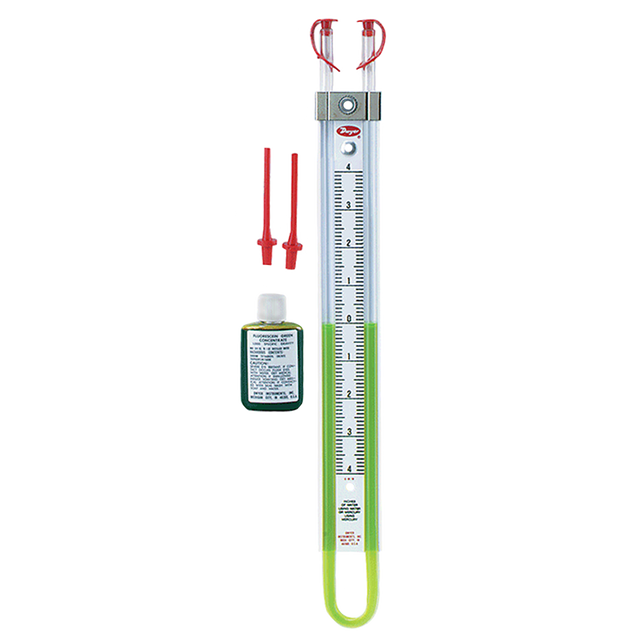 1222-16W/M (Dwyer) Kit-Manometer U-Tube Range 8-0-8 Wc
