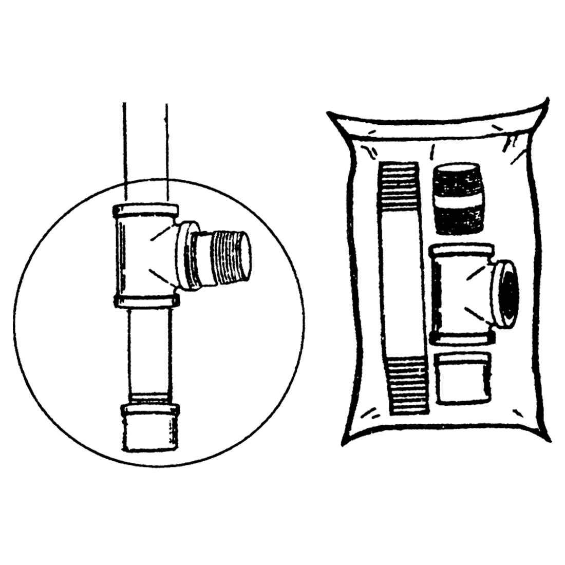 LP-25090050 (FEI Inc) Drip Kit-3/8 Sch 40 Black Iron