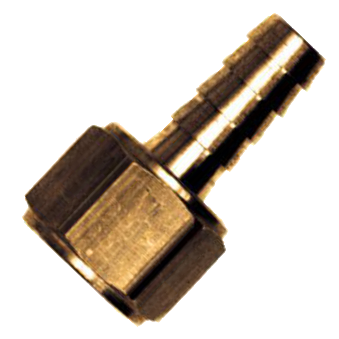 130-4B | Fitting-1/4 Hb X 1/4 Fpt Swivel Brass