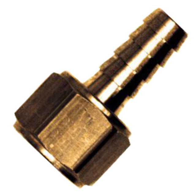 130-4B | Fitting-1/4 Hb X 1/4 Fpt Swivel Brass