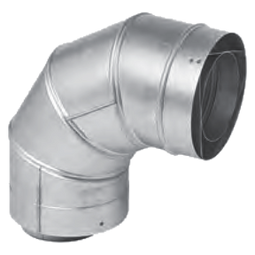4CGV90L (Metal-Fab) Venting-Cat3 Ss 4 90Deg Elb Fixed