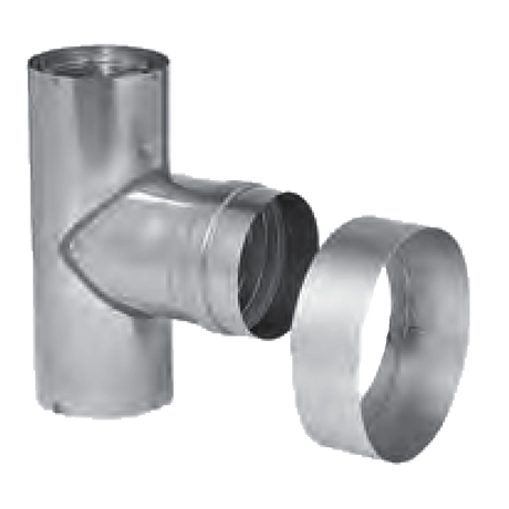 4CGVTTF (Metal-Fab) Venting-Cat3 Ss 4 Fml Tee Term Dbl Wall