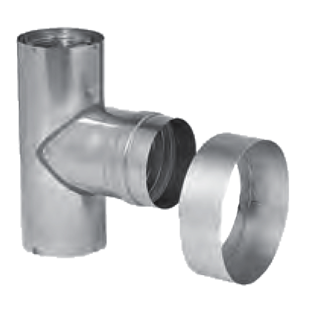 4CGVTTF (Metal-Fab) Venting-Cat3 Ss 4 Fml Tee Term Dbl Wall