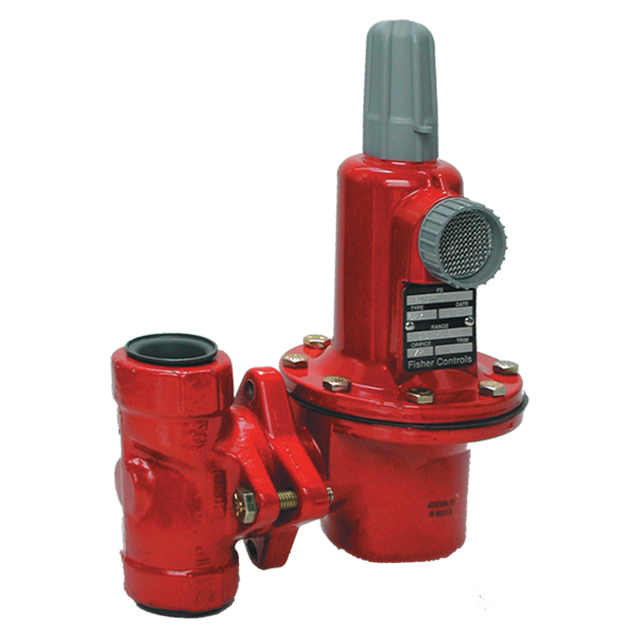 627-419 (Fisher) Regulator-1St 3/4 Fpt 1/2 Por 35-80Psi