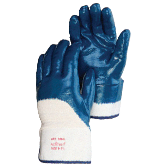 9460SP-S (Liberty Glove) Glove-Blue Nitrile Safety Cuff Hvy Wt Sm