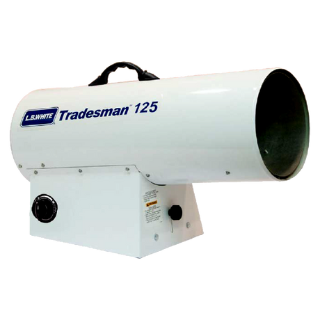 TRADESMAN 125 (L.B. White) Heater-Port Ced Air Lp 70-125K Btu