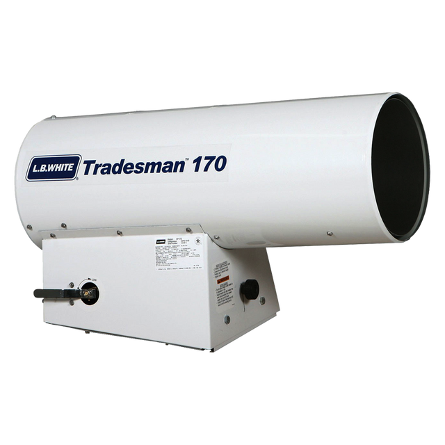 TRADESMAN 170 (L.B. White) Heater-Port Ced Air Lp 125-170K Btu