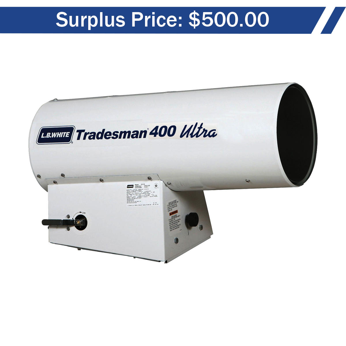 LP-CP400ASP-DF | Heater-Ultra Frc Air Lp/Nat Dul 250-400K
