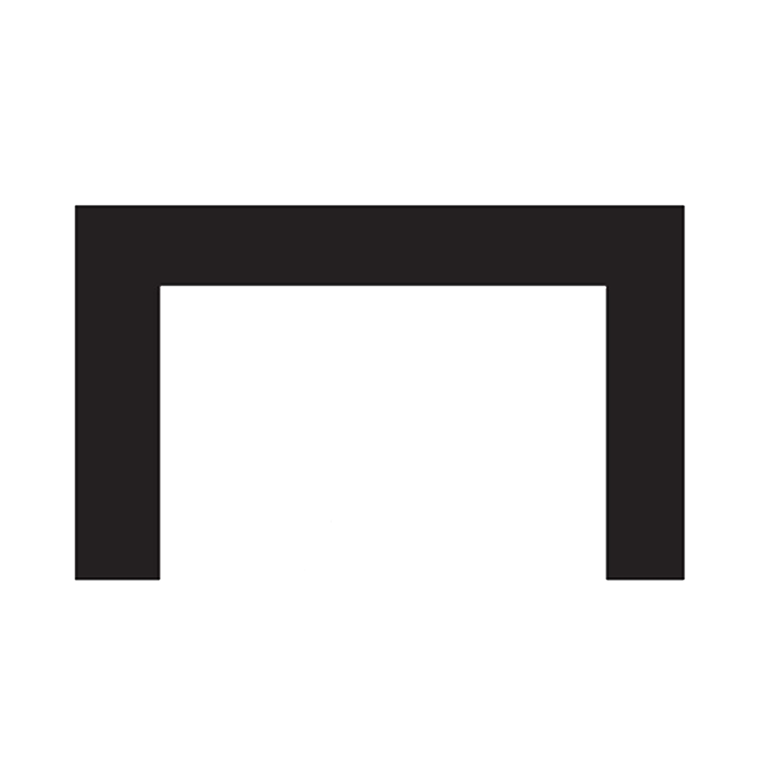 DS2066BL (Empire) Surround-Decorative Black 1 Pc 6 X 6 X 1
