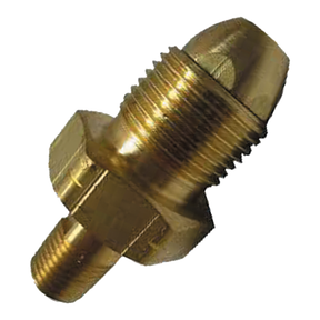 F110 (Fisher) Valve-Ex Flo Mpol X 9/16 Lh 0.7 Gpm Br
