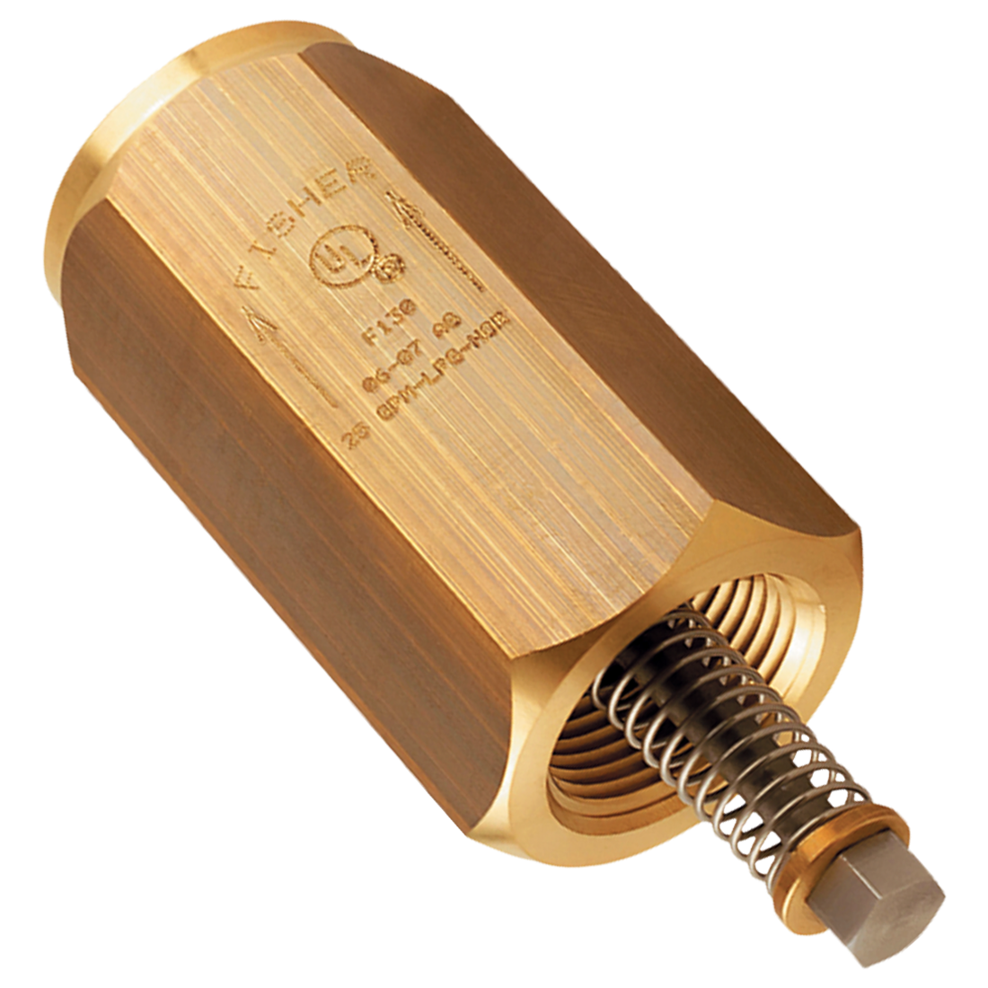 F130 (Fisher) Valve-Ex Flo 1 Fpt 25 Gpm Brass