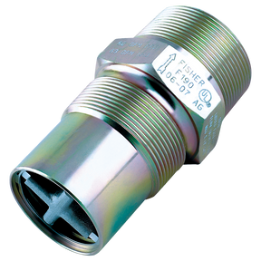 F190 (Fisher) Valve-Ex Flo 2 Mpt X 1-1/4 Fpt 80Gpm Stl