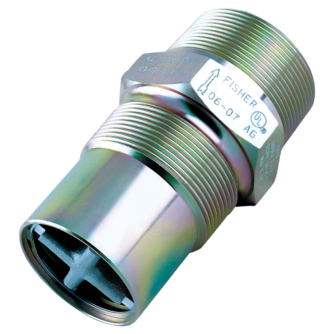 F195 (Fisher) Valve-Ex Flo 3 Mpt X 2 Mpt 260 Gpm Stl