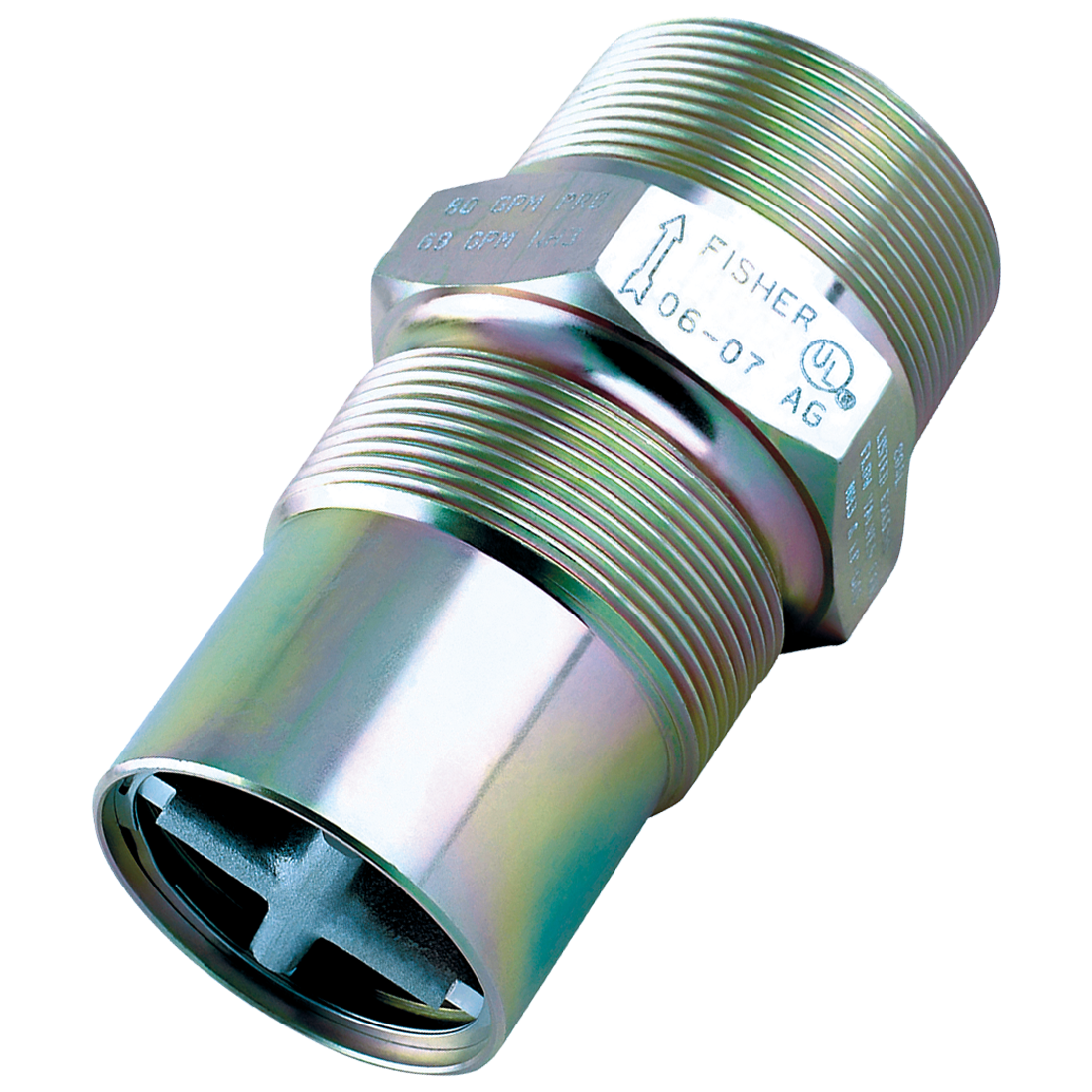 F199 (Fisher) Valve-Ex Flo 3 Mpt X 2 Fpt 260 Gpm Stl