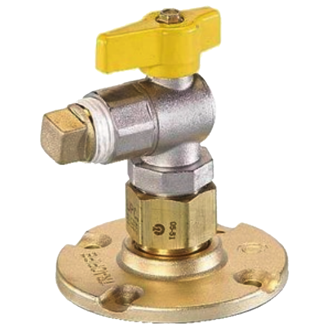 FGP-RF90V-500 (OmegaFlex) Fitting-Autoflr Valve 1/2 90 Deg Br Flg