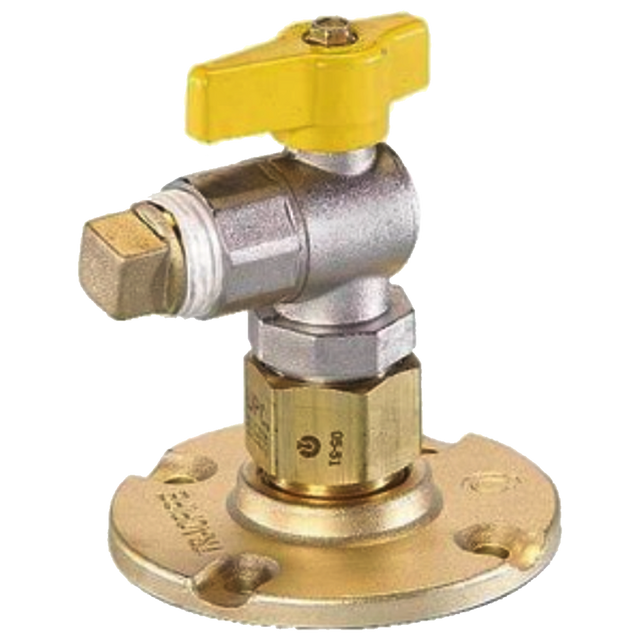FGP-RF90V-750 (OmegaFlex) Fitting-Autoflr Valve 3/4 90 Deg Br Flg