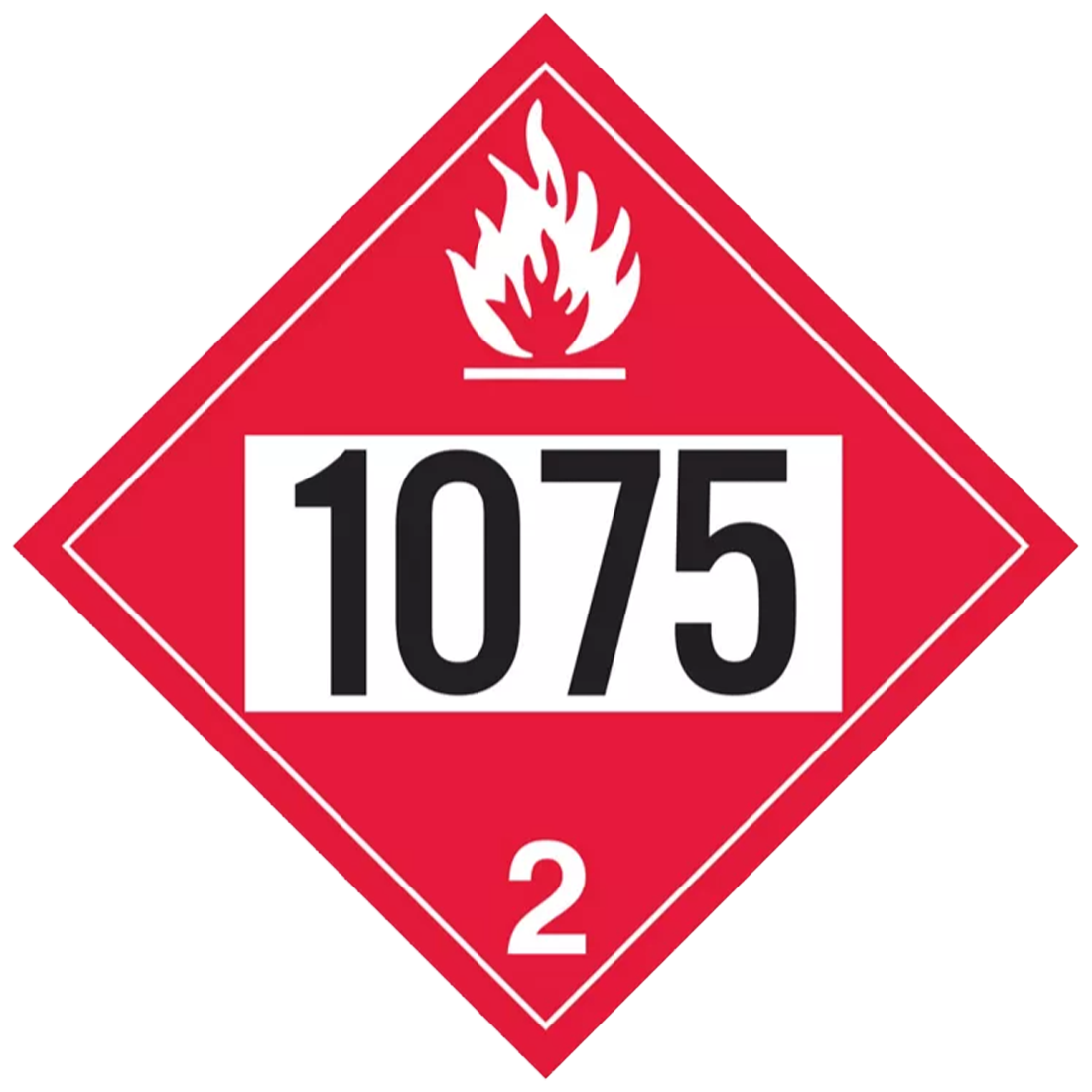 G1075 (Douglass) Decal-Magnetic Diamond 1075 Lp Gas