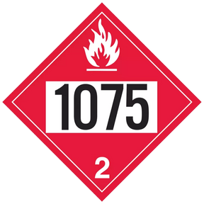 G1075 (Douglass) Decal-Magnetic Diamond 1075 Lp Gas