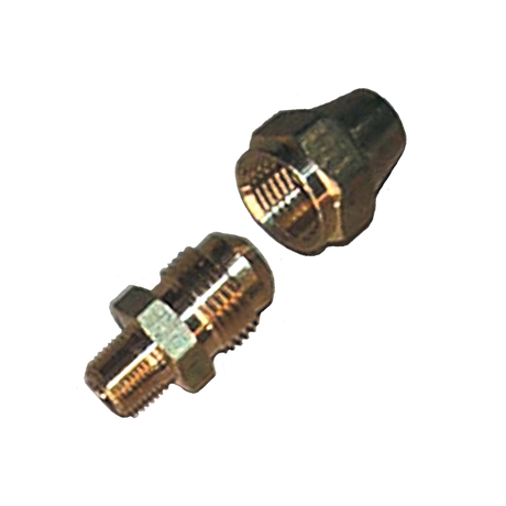 L22-12A (Midstate Lamp) Connector-3/8 X 1/8 Flare Npt Pipe