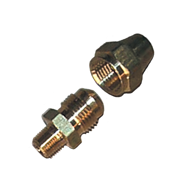 L22-12A (Midstate Lamp) Connector-3/8 X 1/8 Flare Npt Pipe