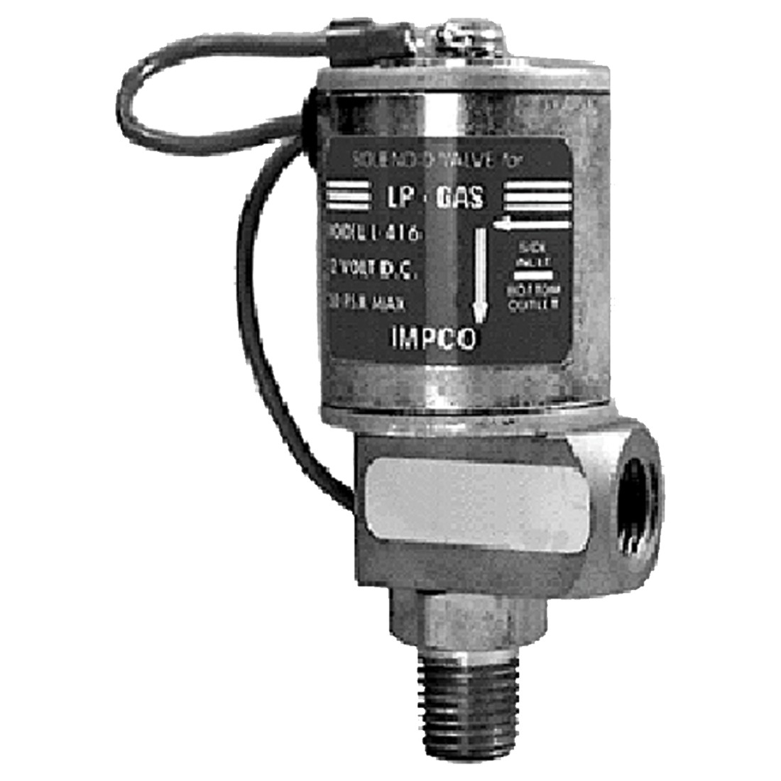 7007A-12V | Lock-Off Lp Solenoid 1/4 12V