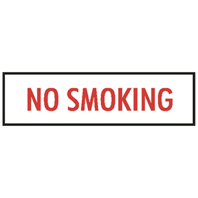 M23C (Douglass) Sign-Metal No Smoking 2 Ltrs