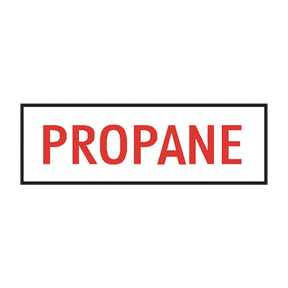 M28C (Douglass) Sign-Metal Propane 2 Letters