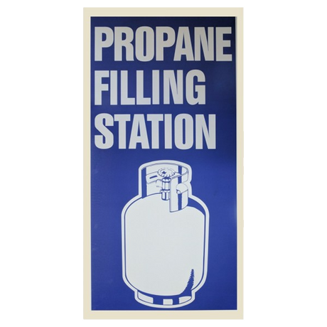 M97-A (Douglass) Sign-Metal Propane Filling 6 Ltrs