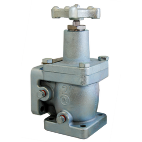 ME813-16 (Marshall Excelsior) Valve-Angle Dbl Flg 4 Bolt