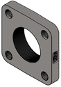 ME843-16-107 (Marshall Excelsior) Flange-Flat 4Blt Tap 2 Socwld Zinc Plat