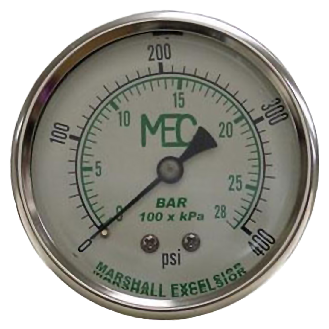 MEJ526 (Marshall Excelsior) Gauge-1/4Mpt Ss Bckmt 2-1/2 Liq 0-400Psi