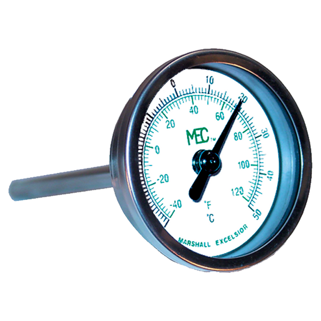MEJ701 (Marshall Excelsior) Thermometer-2 Dial Ss 1/2 Mpt 6 Probe