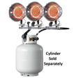 F242915 (Mr. Heater) Heater-Lp 10-45K Hi-Med- Lo Tk Top 3Burn