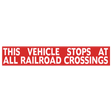 S22-A (Douglass) Decal-Reflective Vehicle Stops Rr Xings