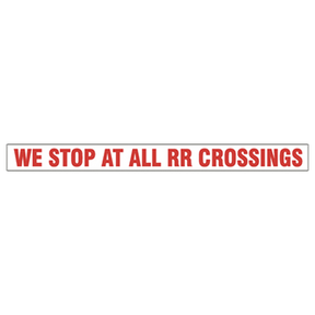 S22-B (Douglass) Decal-Reflective We Stop At Rr Xings