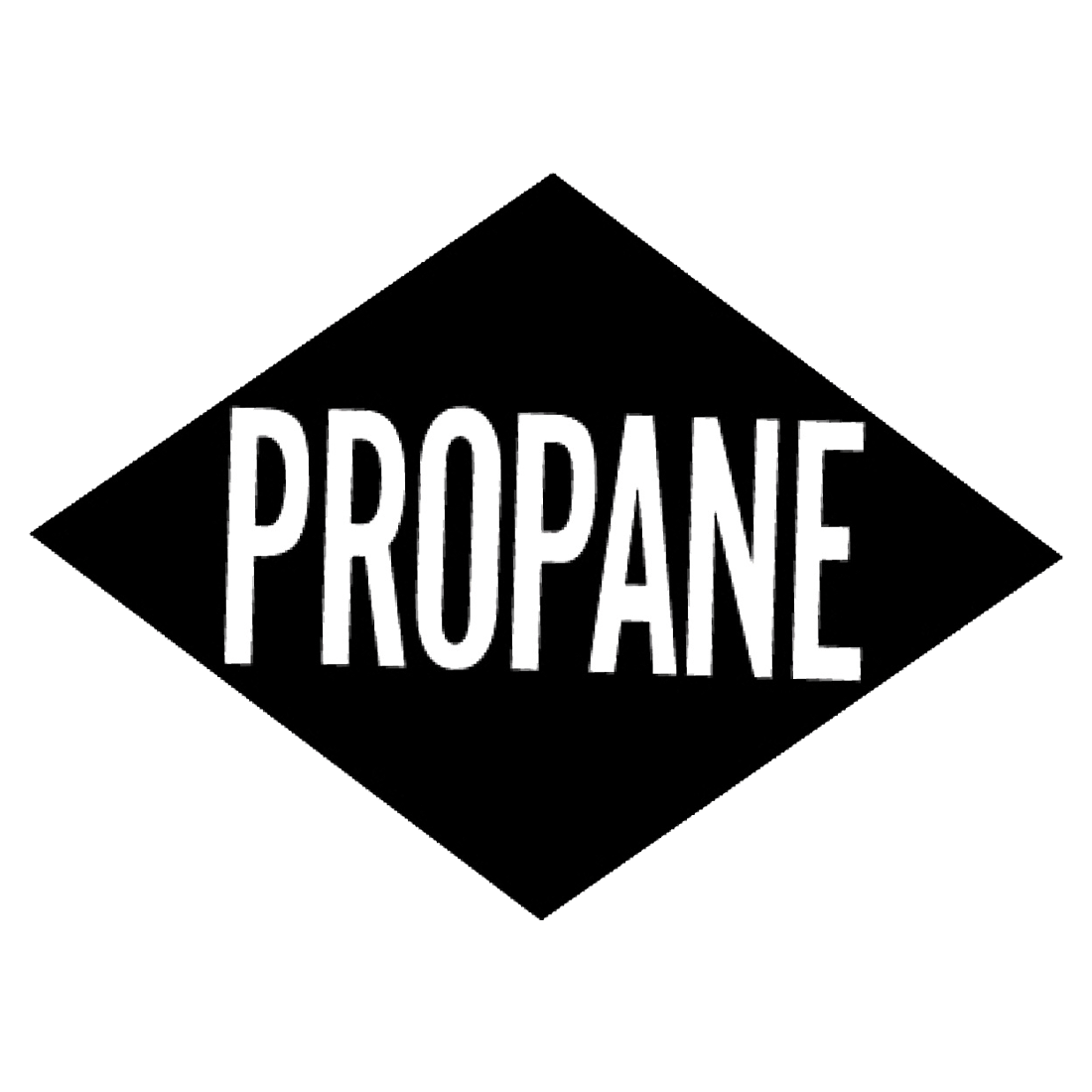 S500-K (Douglass) Decal-Reflective Propane Diamond Wht/Blk
