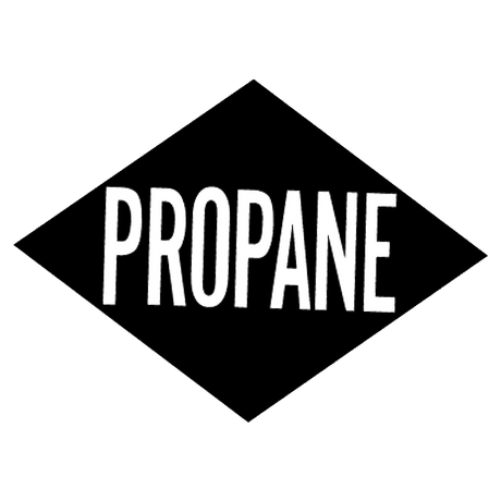 S500-K (Douglass) Decal-Reflective Propane Diamond Wht/Blk