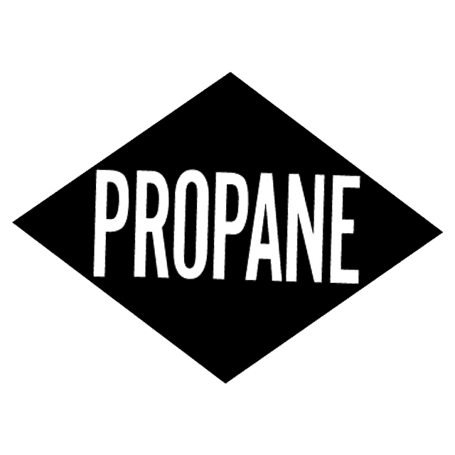S500-K (Douglass) Decal-Reflective Propane Diamond Wht/Blk