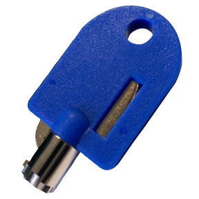 S502K-D-BLUE (Lock America) Key-Fill Lock Valve Blue