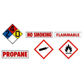 LP-STORAGE-DECALS | Decal-Set For Storage Tanks