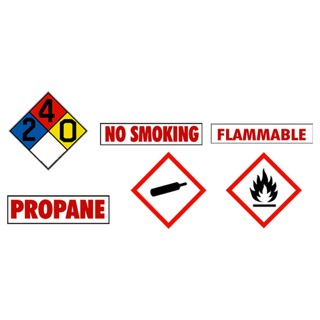 LP-STORAGE-DECALS | Decal-Set For Storage Tanks