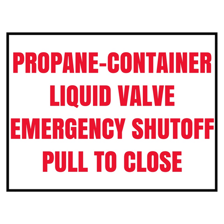 V149 (Douglass) Decal-Vinyl Container Emer Push To Clse