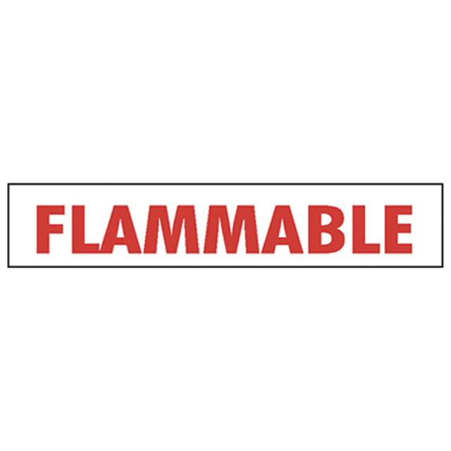 V24-BB (Douglass) Decal-Vinyl Flammable 3 Ltrs