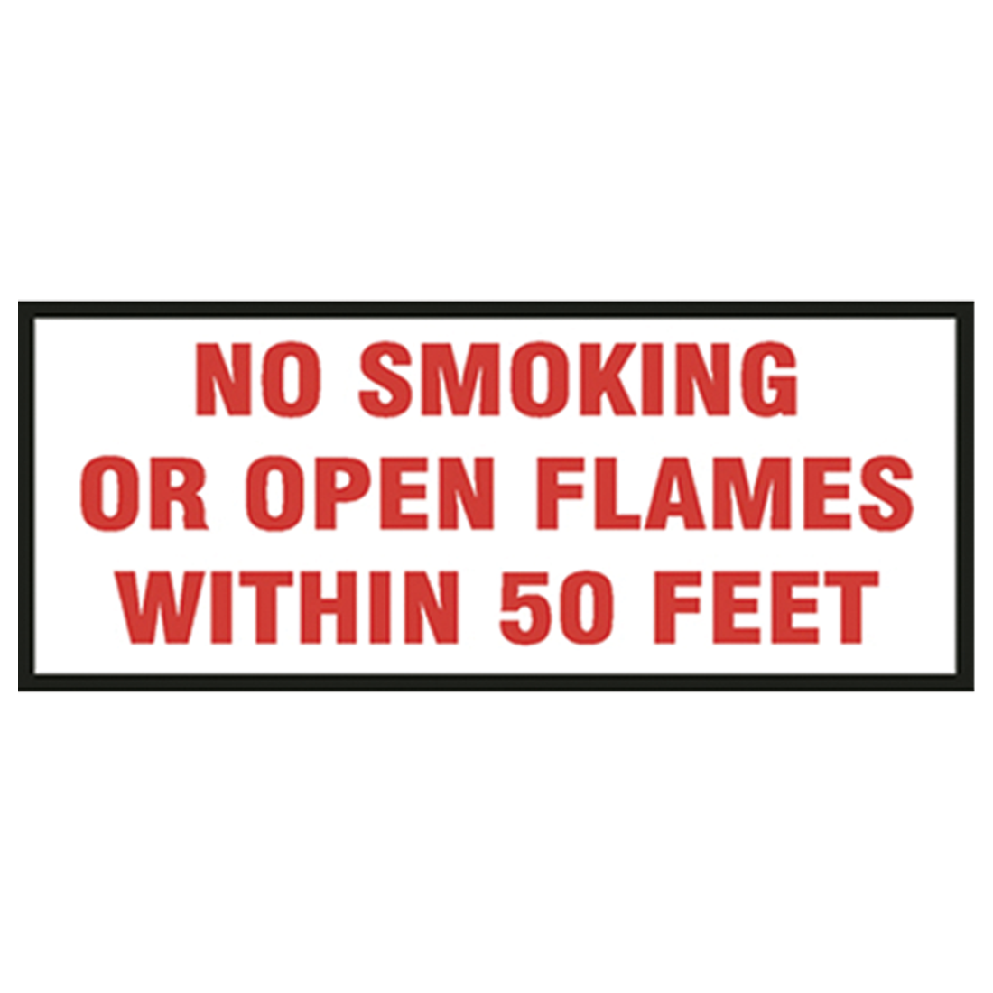 V26-B (Douglass) Decal-Vinyl No Smoking Or Opn Flme