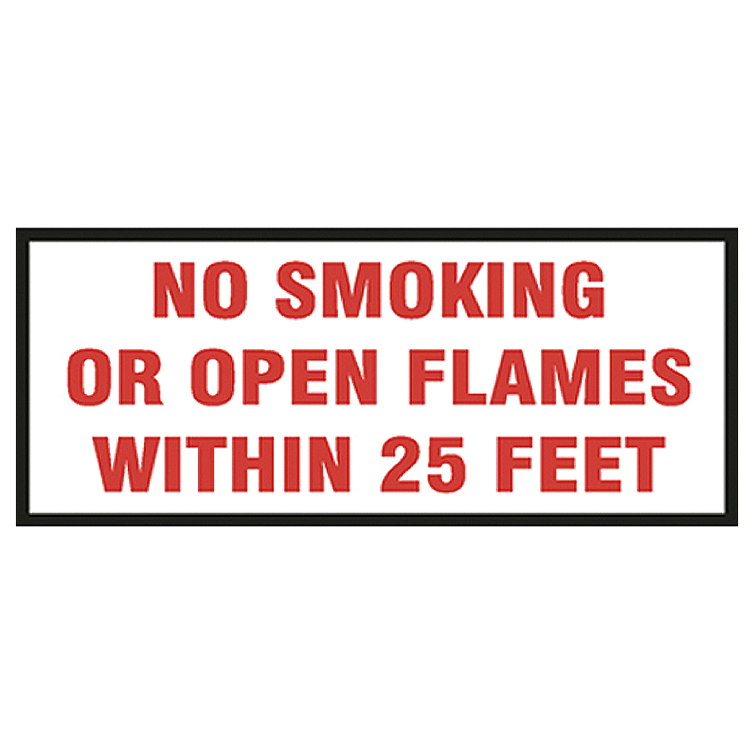 V39-B (Douglass) Decal-Vinyl No Smok Or Opn Flme 254Ltr