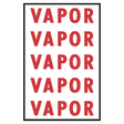 V91-5 (Douglass) Decal-Vinyl Vapor Label 5/Sheet