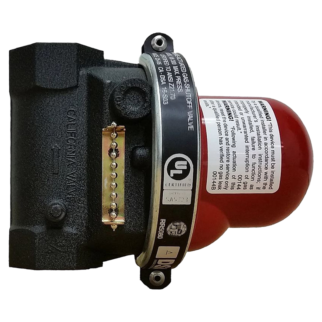 MODEL #VB310 (Pacific Seismic) Valve-Earthquake 3/4 Vert Btm